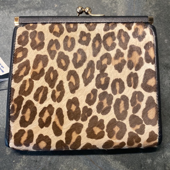 Vintage Carlos Falchi Leather and Leopard Print Wallet - Picture 2 of 10